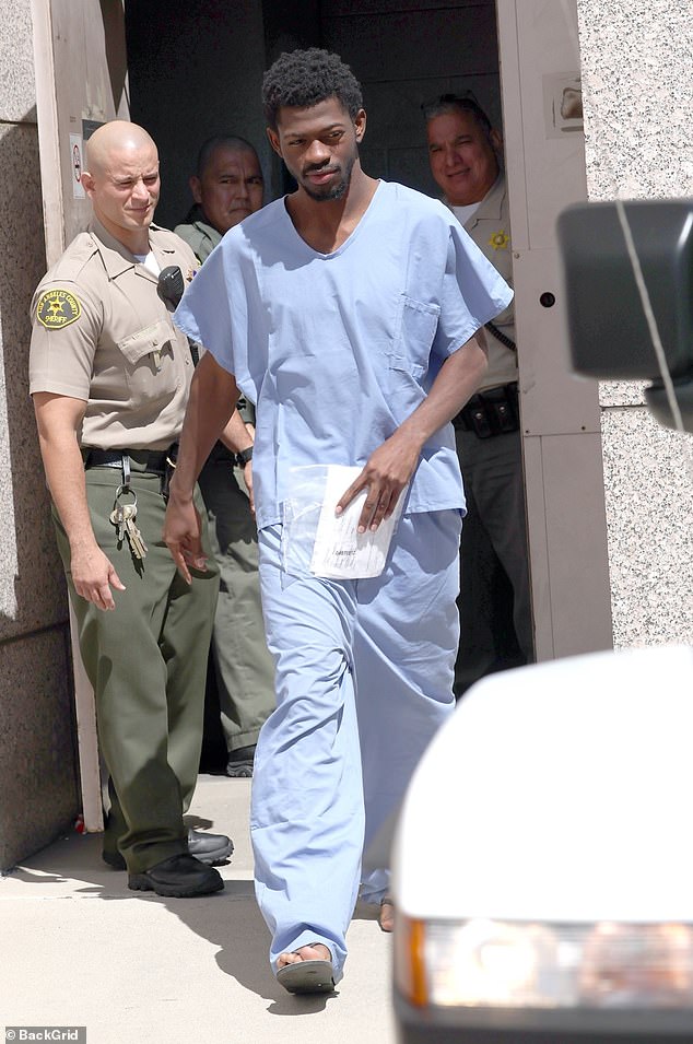 The musician was released from jail on $75,000 bail and ordered into rehab; pictured August 25
