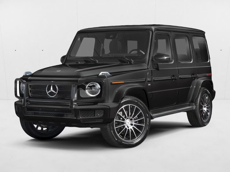 Illustration of a black Mercedes Benz G 550 SUV.