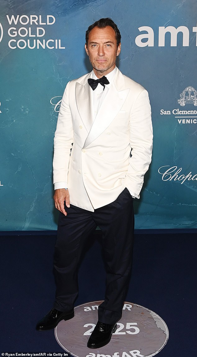 The effortlessly stylish actor attended the gala fresh from the premiere of his new movie The Wizard Of The Kremlin in which he plays Vladamir Putin