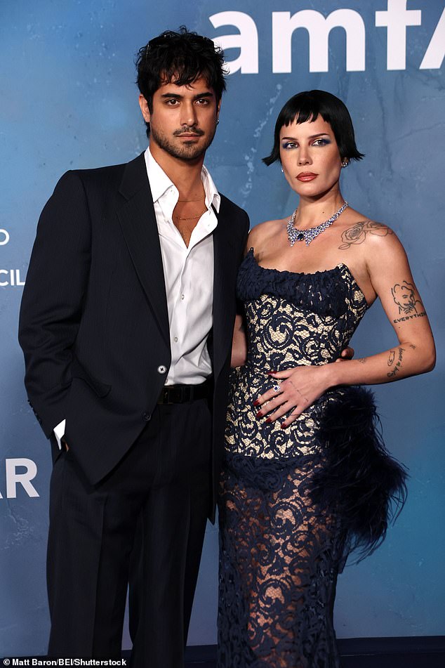 Halsey was joined by fiancé Avan Jogia Hold
