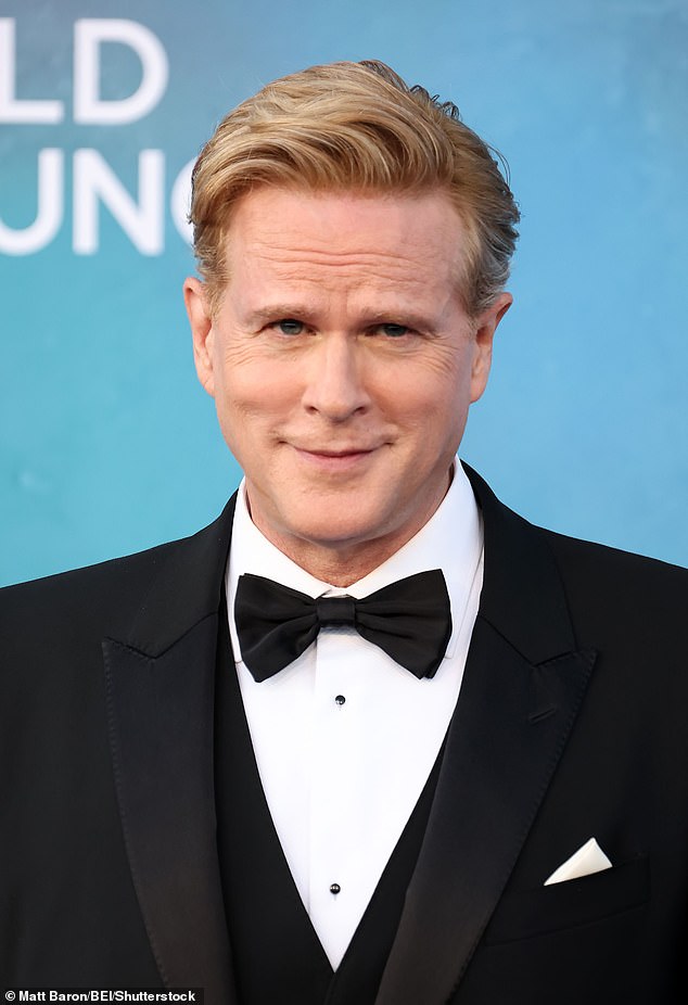 The Princess Bride star wore his locks perfectly quaffed