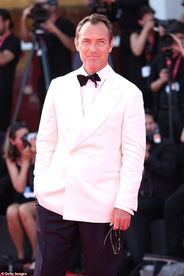 It comes just hours after Jude made a rare appearance alongside his wife Phillipa Coan earlier in the evening at the premiere of his new movie he Wizard Of The Kremlin premiere