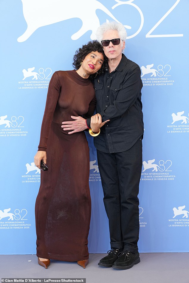 He warmly embraced star Indya during the photocall, with the Pose star commanding attention in a racy sheer dress that hugged every inch of their curves