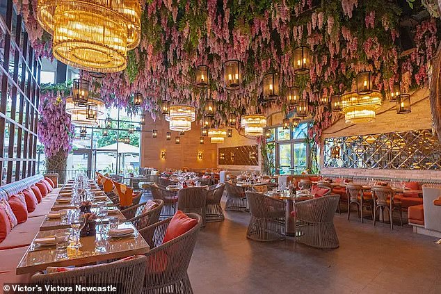 James Long, prosecuting, said that both Halliday and her co-accused had visited luxury Asian restaurant Victors (pictured) on February 26 and ordered a substantial amount of food and drinks that came to a total of £245. He said: 'They go out for a cigarette and never return to settle the bill'