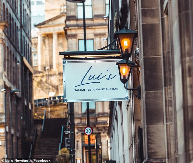 The pair's final act of theft took place at Italian tapas restaurant Lui's (pictured) on Newcastle Quayside in which they used the same banking app excuse to avoid paying a £124.75 bill. The pair were eventually caught in the act after CCTV footage was passed to the police