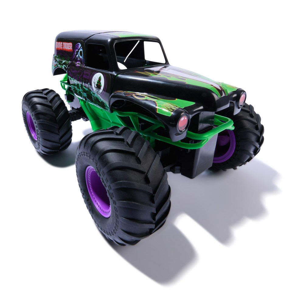 Grave Digger monster truck toy.