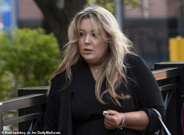 Bethany Haines, the daughter of David Haines, who was murdered by Islamic terrorists, arrives at the Albert V. Bryan Federal Courthouse in 2022 during the trial of El Shafee Elsheikh