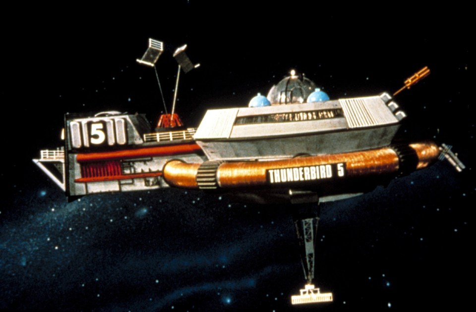 Thunderbird 5 spaceship from the Thunderbirds TV show.