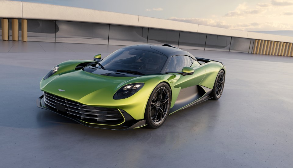 Aston Martin Valhalla sports car.