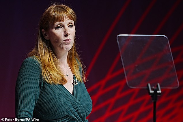 Angela Rayner (pictured last month) is facing embarrassment as more than 1,000 civil servants in her department will go on strike over the right to work from home