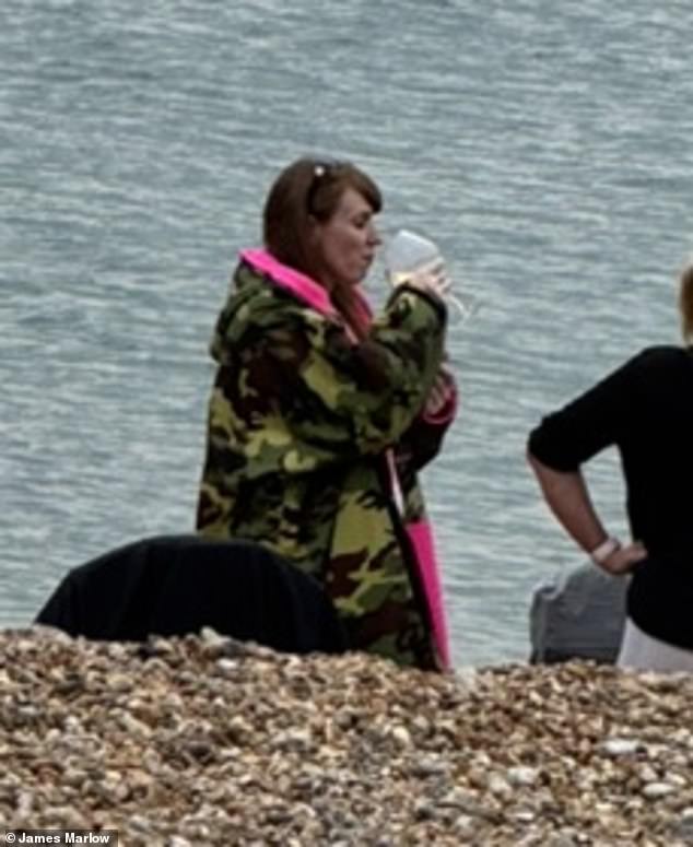 Angela Rayner was branded a hypocrite on Sunday for buying a seaside apartment as her own department warns against the impact of second homes (pictured in Hove on Tuesday last week)