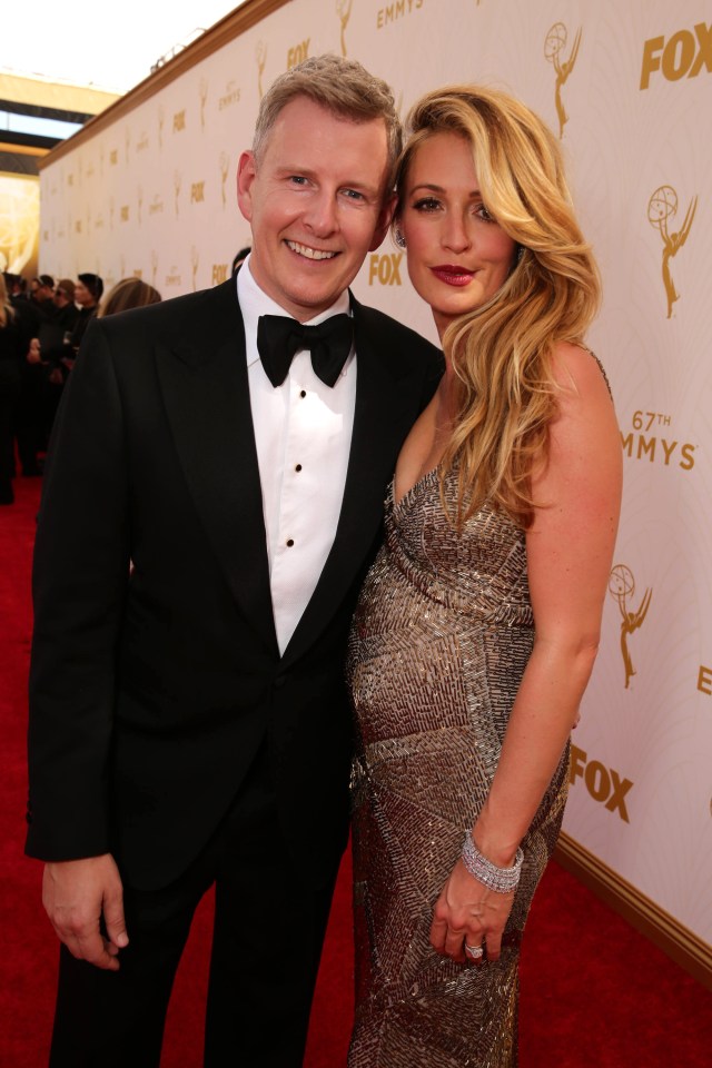Patrick Kielty and Cat Deeley at the Emmy Awards.