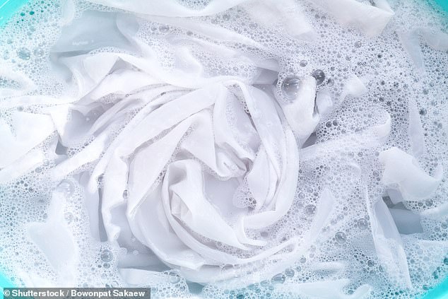 The process is called 'laundry stripping,' and according to expert Tom Ceconi, it's not uncommon to see that much dirt after soaking clothing (stock image)