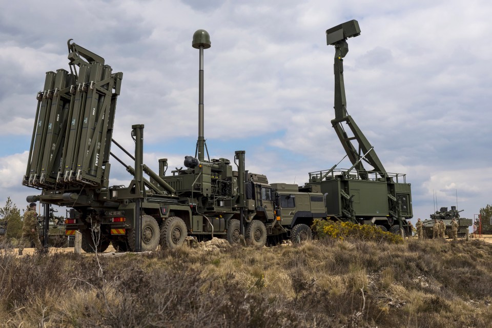 Sky Sabre air defense missile system.