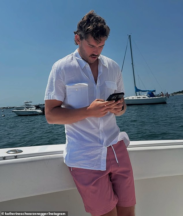 Christopher Schwarzenegger turned heads once again, flaunting his fit new frame while vacationing with his famous family.