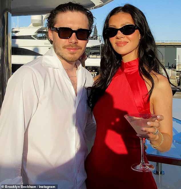 Superyacht summer is in full swing, with celebrities soaking up the sun on their luxurious vessels across the world (Brooklyn Beckham and wife Nicola Peltz pictured)