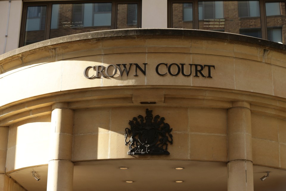 Blackfriars Crown Court sign in London.