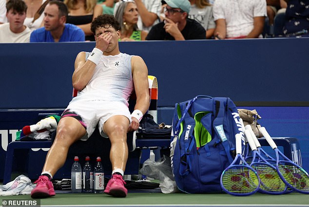 Ben Shelton was forced to retire from his US Open third-round match due to a shoulder injury