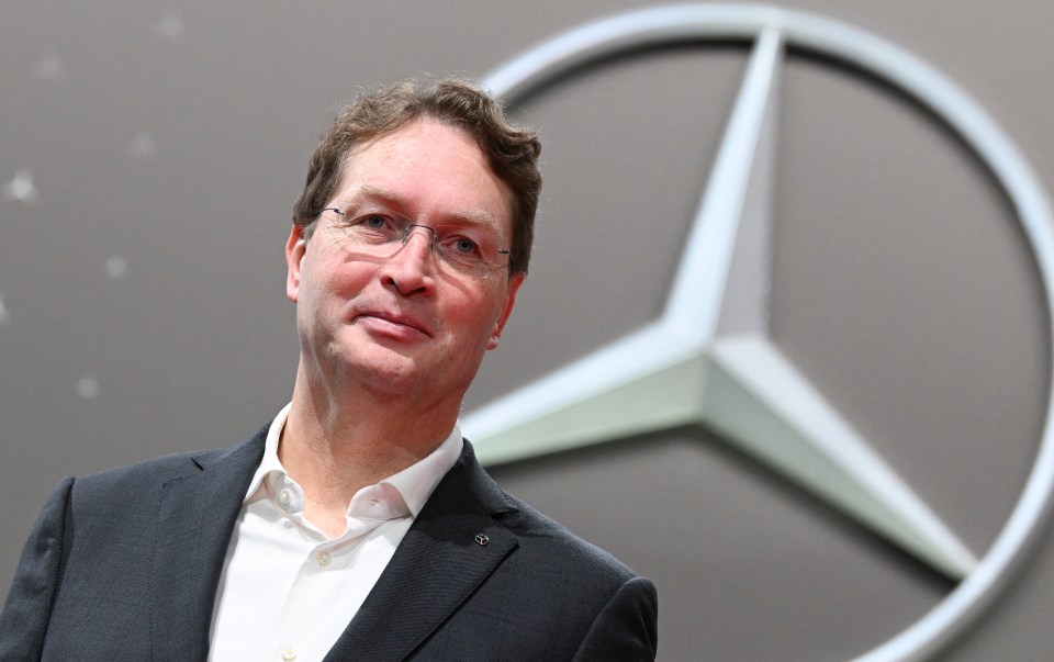 Ola Källenius, CEO of Mercedes-Benz, at the company's annual results conference.