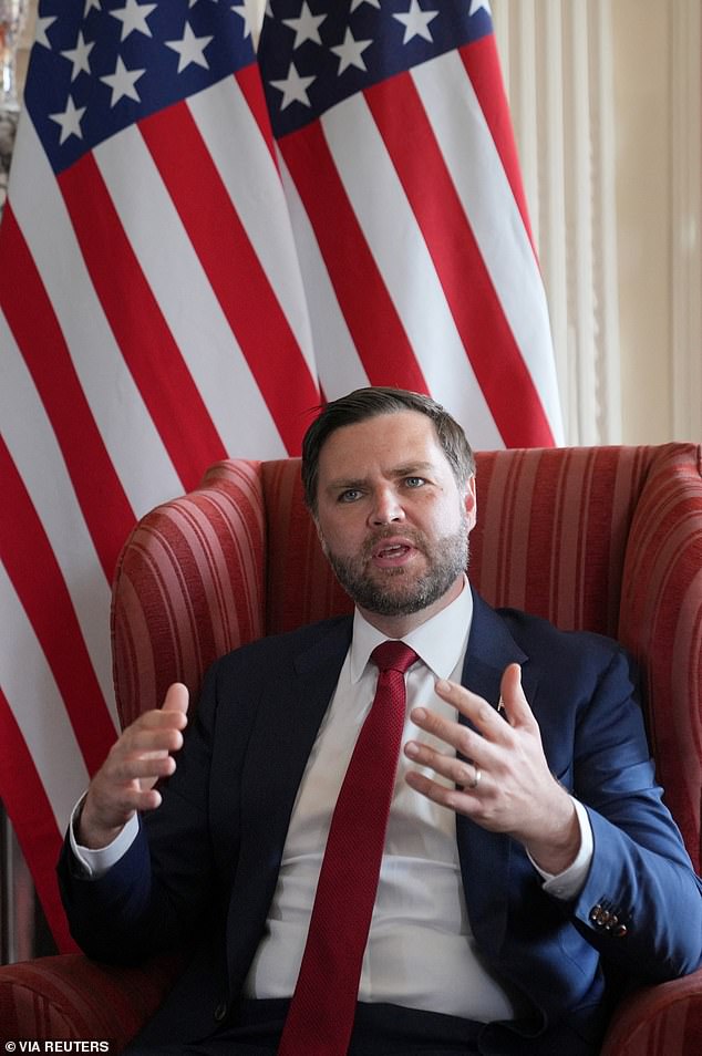 'I've raised some concerns about our friends on this side of the Atlantic,' said Vance