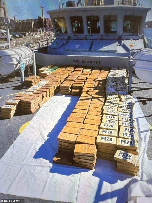 A ton of high purity cocaine was discovered on a fishing boat called the Lily Lola on September 13 last year