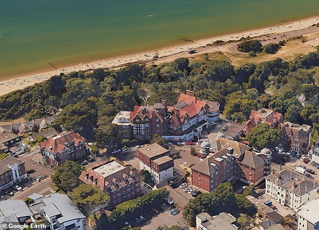 At the Chine Hotel (back centre), another 25 charges against migrants have been brought following a spate of alleged crimes in the town