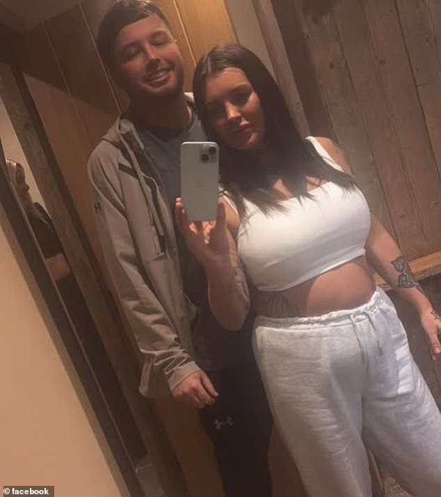 Britain's youngest lottery winner Callie Rogers pictured with her new love Todd Eilbeck