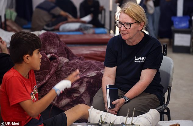 Mandy Blackman is the nurse-in-charge at Al Mawasi field hospital. Ordinarily, she works at Kettering General Hospital in Northamptonshire