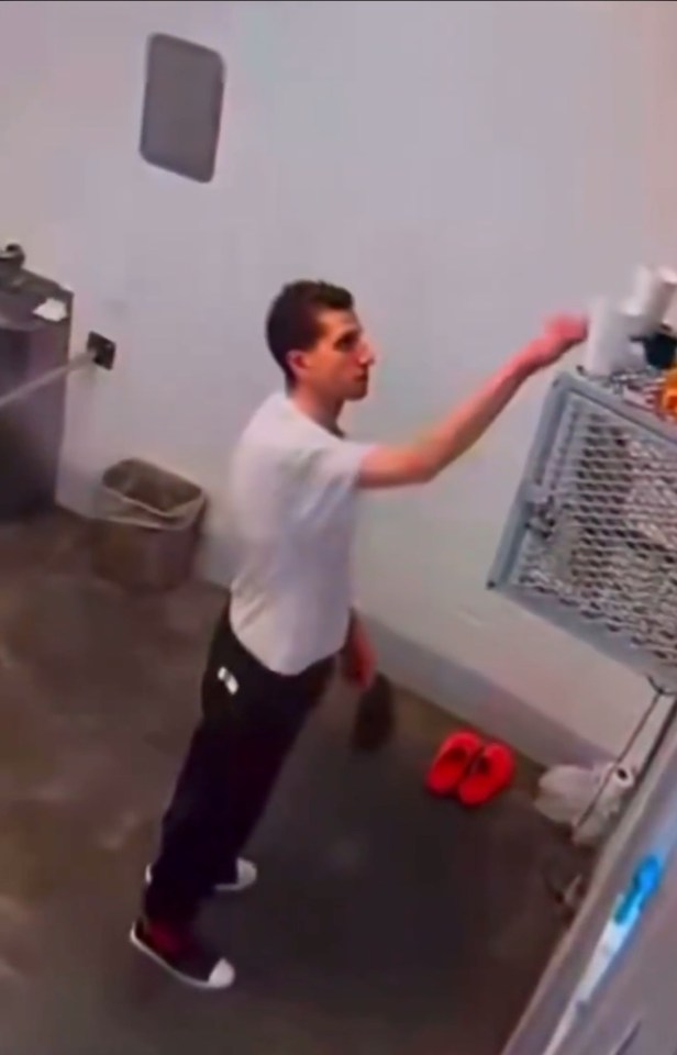 Jailhouse footage of Bryan Kohberger.