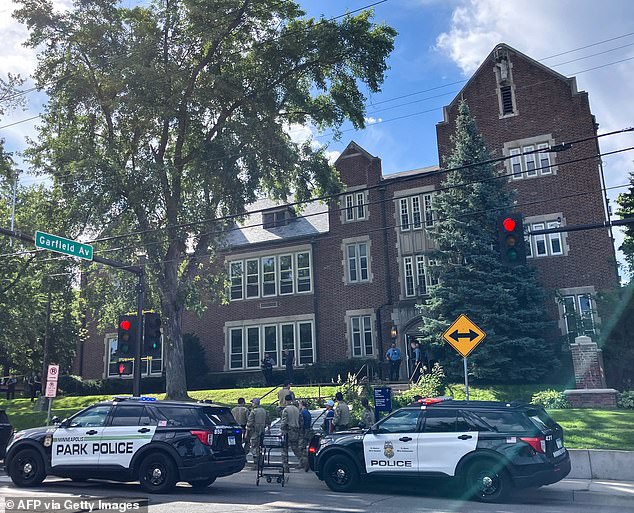 'Here I am dealing with my grief, and I just can’t even imagine parents who dropped their kid off at school and, like that father just said, “I’ll never get a chance to talk to him again.” That is just so horrible,' Jenner said of the Minnesota school shooting