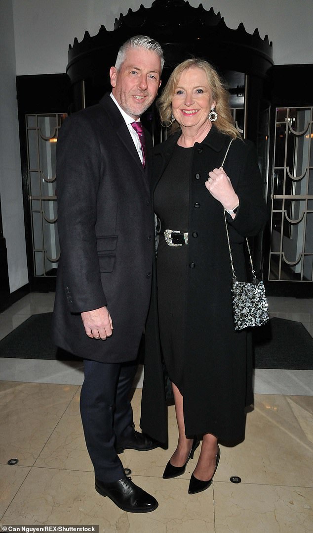 Carol Kirkwood, 63, has admitted she only spends 90 minutes a day with new husband Steve, 49, and opened up about the 'heartbreak' of not having children (pictured 2023)