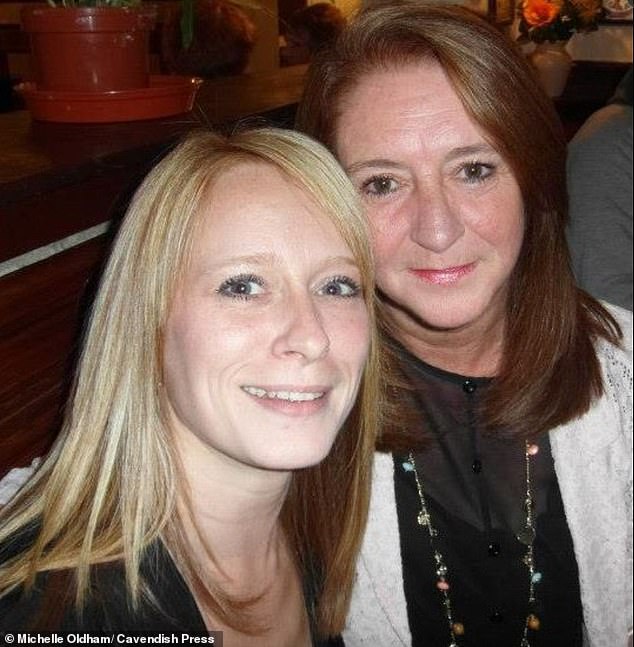 Manchester Minshull Street Crown Court heard Miss Oldham (pictured with her mother) became besotted with 'Murphy' and swapped intimate and sexual messages with him