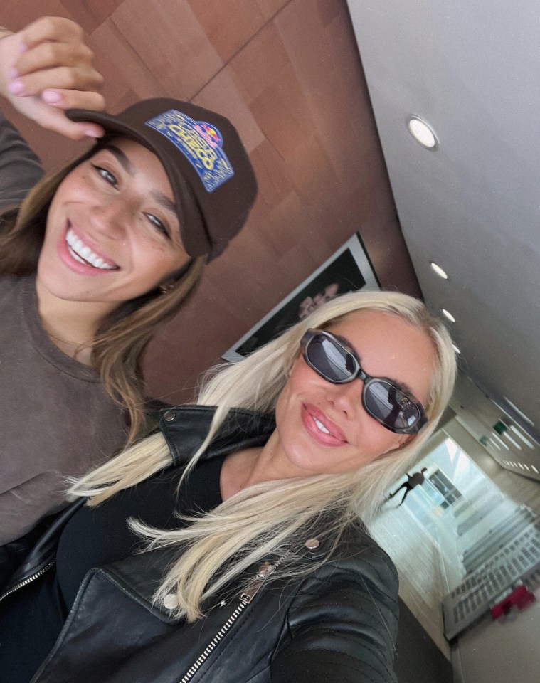 Chelcee Grimes and her new girlfriend.