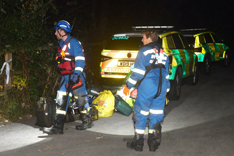 Emergency responders at a serious incident.