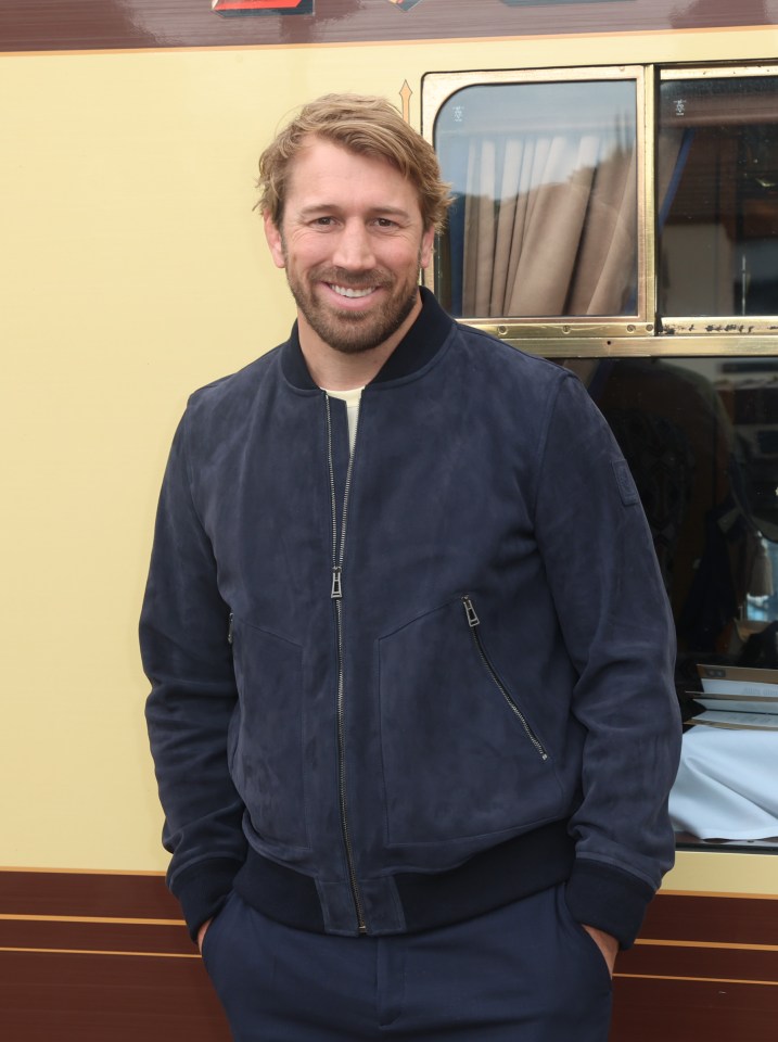 Chris Robshaw at Belstaff's 100th-anniversary celebration.