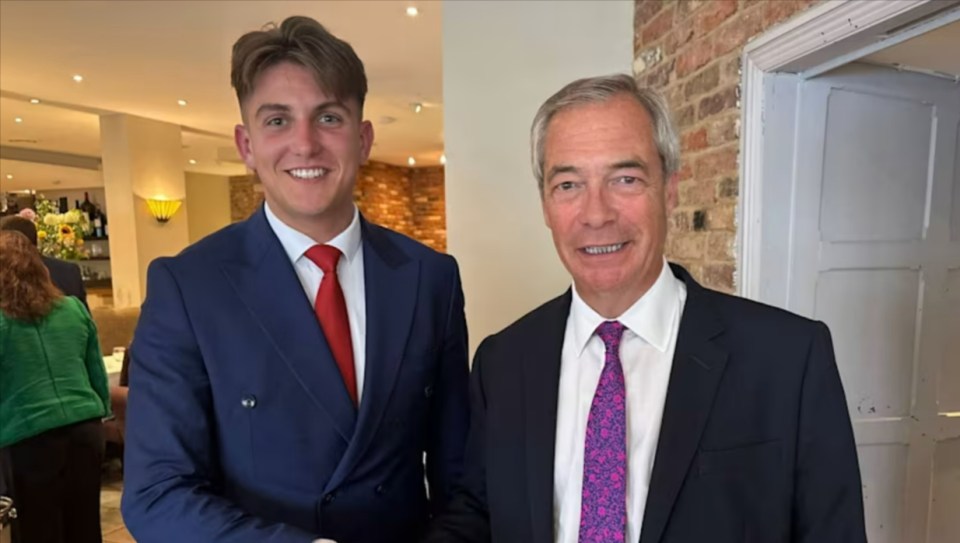 George Finch and Nigel Farage.