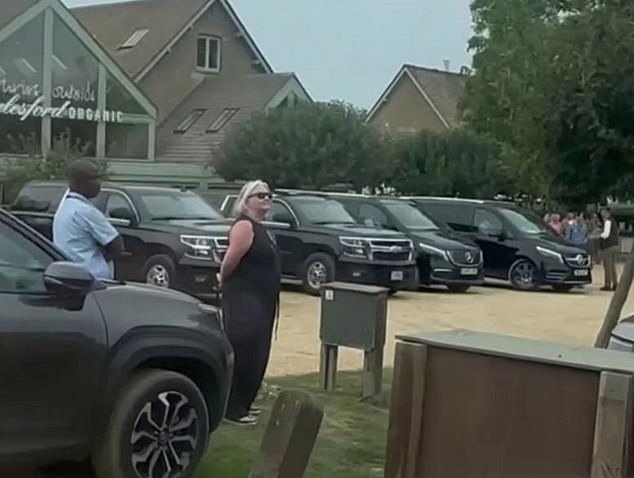 JD Vance sparked outrage when his huge security convoy took up all of the disabled parking spaces at a posh Cotswolds farm shop