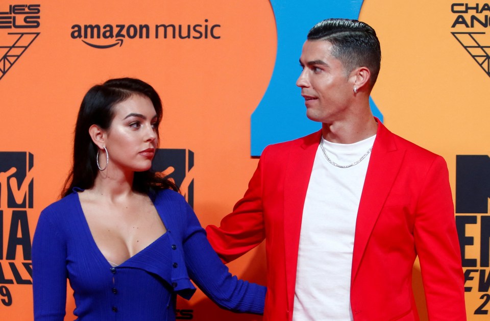 Cristiano Ronaldo and Georgina Rodriguez at the 2019 MTV Europe Music Awards.