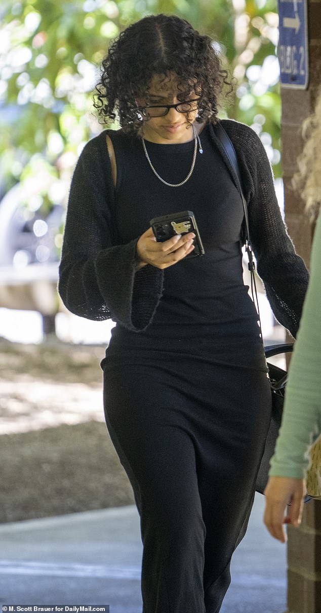 Fatima Ali, now 18, (pictured outside court during the trial) told police she ran away from home after her parents tried to put her on a plane to Iraq