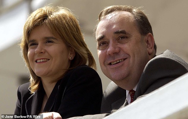 Ms Sturgeon, with broadcaster Kirsty Wark ahead of the Edinburgh International Book Festival launch event of her memoir