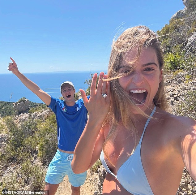 Socialite Talita von Furstenberg has revealed she's engaged to her long-term boyfriend (pictured)