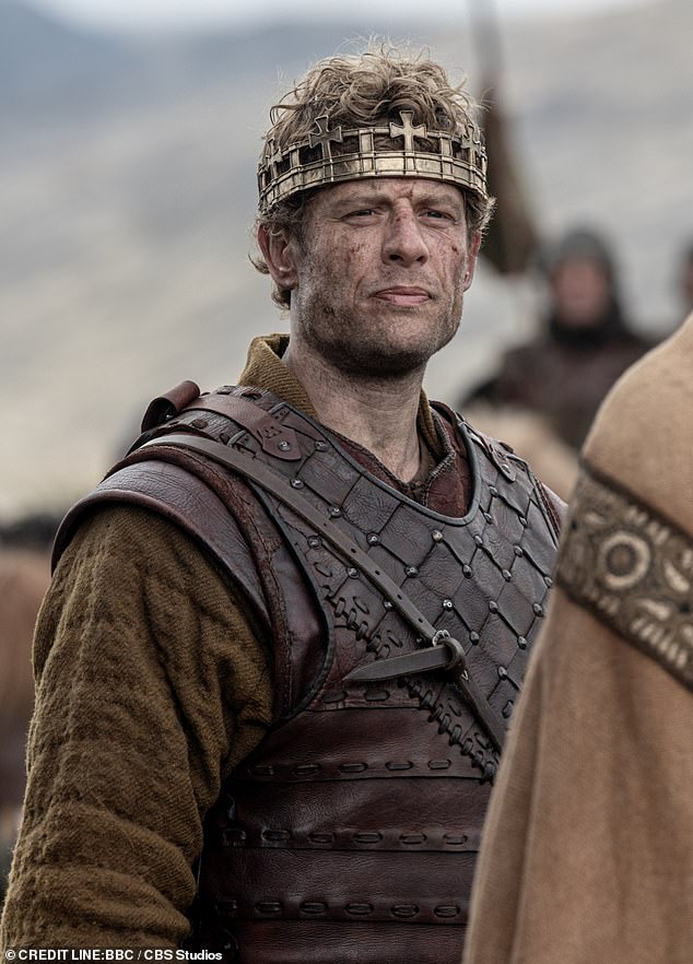 A clean-shaven James Norton who plays Harold is seen in King And Conqueror
