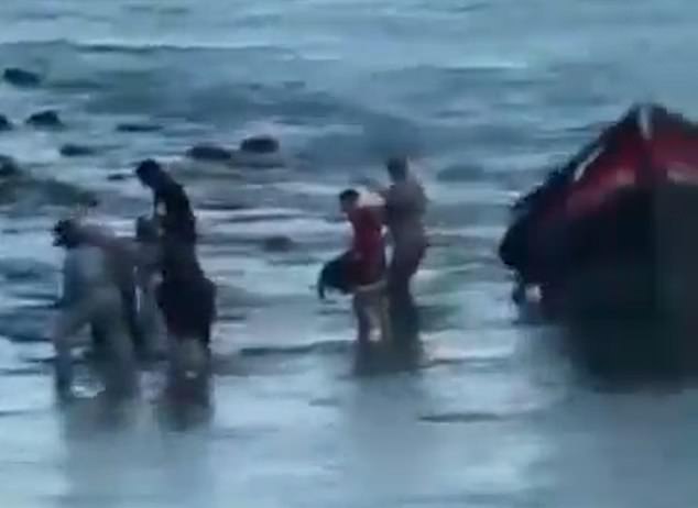The 38 asylum seekers arrived in Portugal after a perilous voyage of up to 250 miles in a tiny 15ft boat - and face being deported from Portugal within weeks