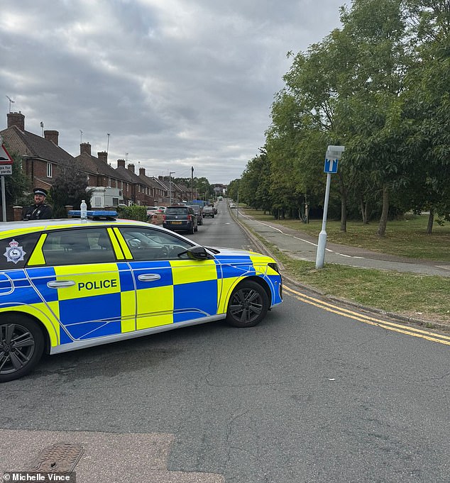 Emergency services were called just after 12.30pm today, with Hertfordshire Police arriving first, followed by the British Army's EOD (Explosive Ordnance Disposal) unit