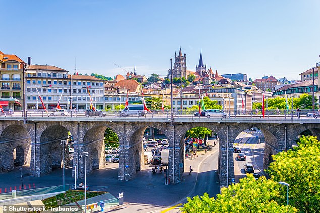 The millionaire motorist, and repeat offender, was caught on camera hurtling along a Lausanne street at 48mph in a 31mph zone