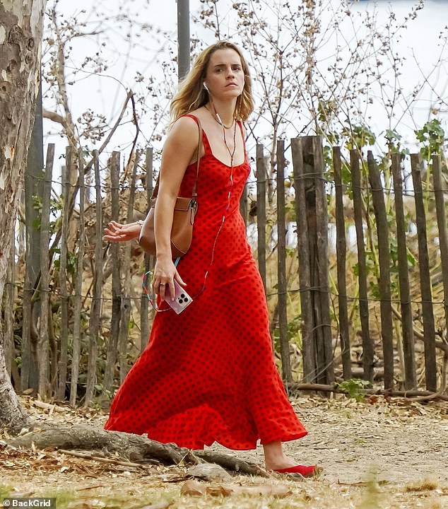 Emma Watson looked incredible as she stepped out for a coastal stroll in Saint Tropez, France , on Thursday