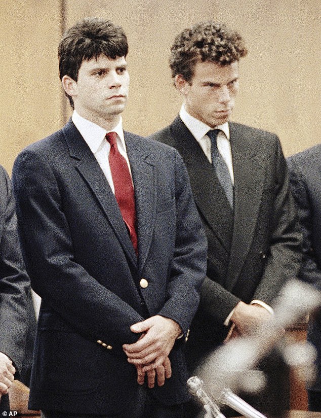 A judge earlier this year reduced Erik (right) and his brother, Lyle's, sentences from life in prison without the possibility of parole to 50 years - making them eligible for parole