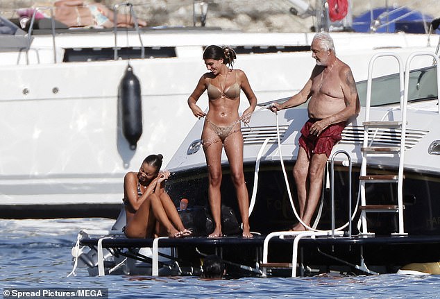Renowned Formula One figure Flavio Briatore has been seen with two women several years his junior