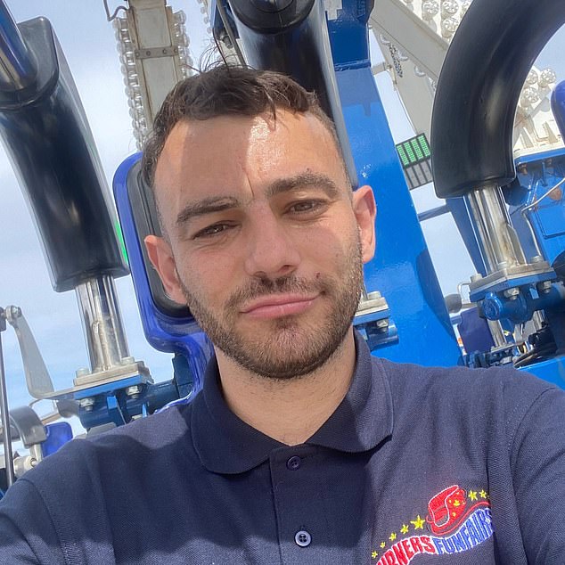 Just three days before his death, Corrie Lee Stavers (pictured) had updated his Facebook profile picture to a photo of him smiling at the fairground wearing his Turners Funfairs uniform