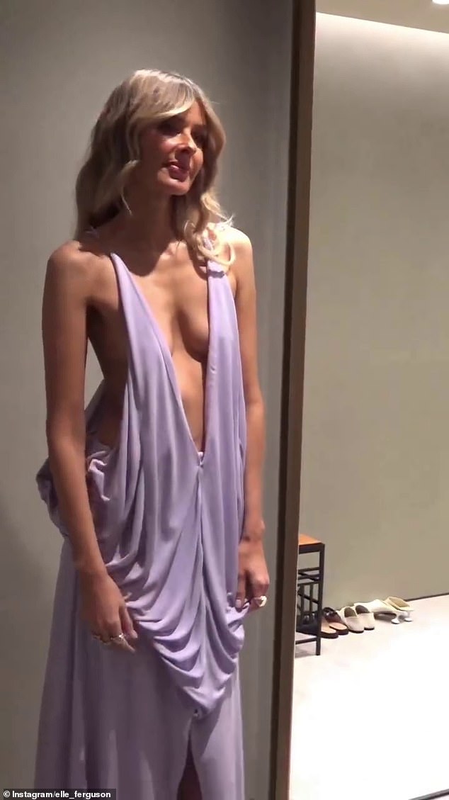 Fashion influencer Elle Ferguson has responded to the heavy backlash she copped after modelling a very revealing dress by Spanish fashion house Loewe